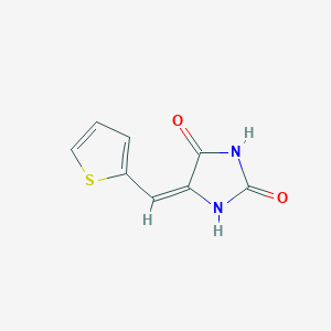 molecular formula C8H6N2O2S B7773791 (5E)-5-(thiophen-2-ylmethylidene)imidazolidine-2,4-dione 