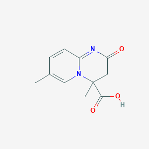 molecular formula C11H12N2O3 B7773804 4,7-Dimethyl-2-oxo-3,4-dihydro-2H-pyrido[1,2-a]pyrimidine-4-carboxylic acid 