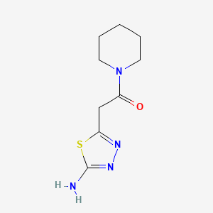 2-(5-Amino-[1,3,4]thiadiazol-2-yl)-1-piperidin-1-yl-ethanone