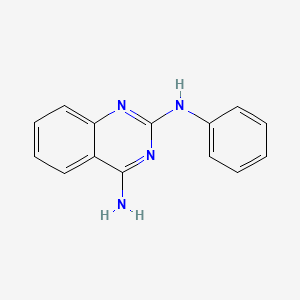 molecular formula C14H12N4 B7773810 N2-Phenylquinazoline-2,4-diamine hydrochloride 