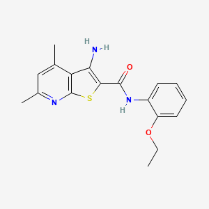 3-amino-N-(2-ethoxyphenyl)-4,6-dimethylthieno[2,3-b]pyridine-2-carboxamide