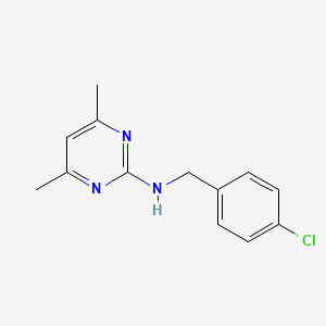 molecular formula C13H14ClN3 B7773893 N-(4-chlorobenzyl)-N-(4,6-dimethyl-2-pyrimidinyl)amine 