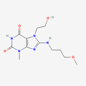 6-hydroxy-7-(2-hydroxyethyl)-8-[(3-methoxypropyl)amino]-3-methyl-3,7-dihydro-2H-purin-2-one
