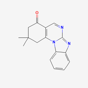 molecular formula C16H15N3O B7774127 2,2-dimethyl-2,3-dihydro[1,3]benzimidazo[1,2-a]quinazolin-4(1H)-one 