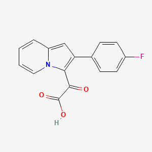 molecular formula C16H10FNO3 B7774168 [2-(4-Fluorophenyl)indolizin-3-yl](oxo)acetic acid 