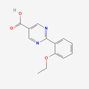 molecular formula C13H12N2O3 B7774207 2-(2-Ethoxyphenyl)pyrimidine-5-carboxylic acid 