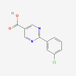 molecular formula C11H7ClN2O2 B7774211 2-(3-Chlorophenyl)pyrimidine-5-carboxylic acid CAS No. 928713-19-3