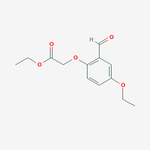 molecular formula C13H16O5 B7774255 Ethyl (4-ethoxy-2-formylphenoxy)acetate 