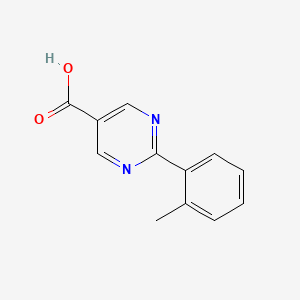 molecular formula C12H10N2O2 B7774266 2-(O-Tolyl)pyrimidine-5-carboxylic acid CAS No. 928712-77-0