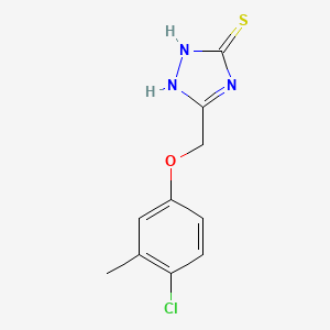molecular formula C10H10ClN3OS B7774433 5-(4-chloro-3-methylphenoxymethyl)-4H-1,2,4-triazole-3-thiol 