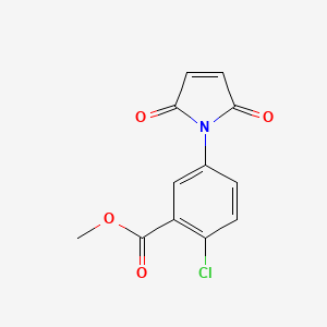 molecular formula C12H8ClNO4 B7774435 methyl 2-chloro-5-(2,5-dioxo-2,5-dihydro-1H-pyrrol-1-yl)benzoate 