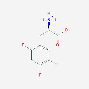 molecular formula C9H8F3NO2 B7774448 (2R)-2-azaniumyl-3-(2,4,5-trifluorophenyl)propanoate 