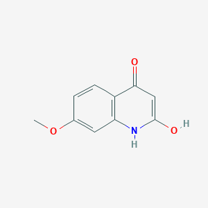 molecular formula C10H9NO3 B7774495 2-hydroxy-7-methoxy-1H-quinolin-4-one 