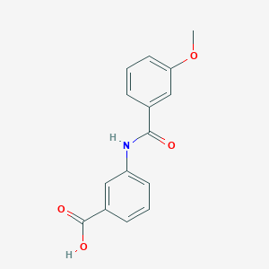 molecular formula C15H13NO4 B7774526 3-{[(3-Methoxyphenyl)carbonyl]amino}benzoic acid 