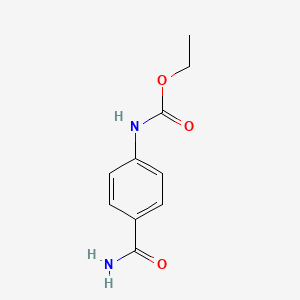molecular formula C10H12N2O3 B7774536 Ethyl 4-(aminocarbonyl)phenylcarbamate 
