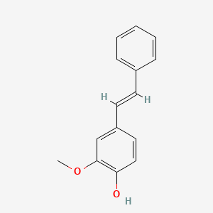 molecular formula C15H14O2 B7774592 4-Hydroxy-3-methoxystilbene CAS No. 3391-75-1