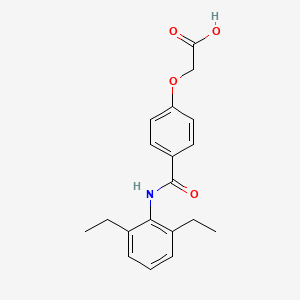 molecular formula C19H21NO4 B7774638 {4-[(2,6-Diethylphenyl)carbamoyl]phenoxy}acetic acid 