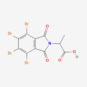 molecular formula C11H5Br4NO4 B7774662 2-(4,5,6,7-Tetrabromophthalimidyl)propanoic acid 