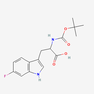 molecular formula C16H19FN2O4 B7774739 Boc-6-fluoro-DL-tryptophan 