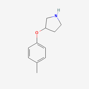 molecular formula C11H15NO B7774753 3-(4-甲基苯氧基)吡咯烷 