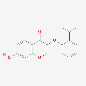 molecular formula C18H16O4 B7774766 7-hydroxy-3-[2-(propan-2-yl)phenoxy]-4H-chromen-4-one 