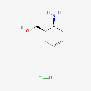 molecular formula C7H14ClNO B7774931 cis-(6-Amino-cyclohex-3-enyl)-methanol hydrochloride CAS No. 98769-56-3