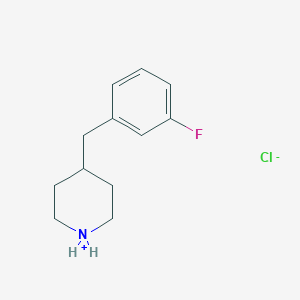 4-[(3-Fluorophenyl)methyl]piperidin-1-ium;chloride