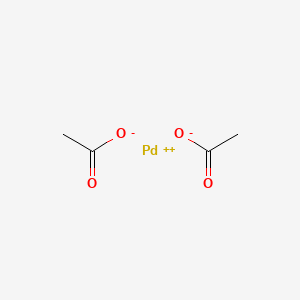 molecular formula C4H6O4Pd B7774980 Palladium(II) acetate CAS No. 19807-27-3