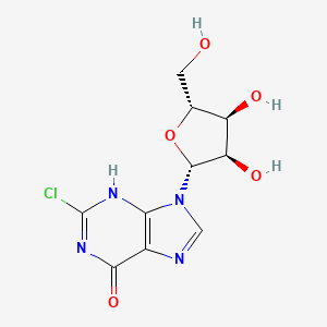 molecular formula C10H11ClN4O5 B7775119 CID 21155392 