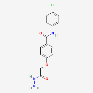 N-(4-chlorophenyl)-4-(2-hydrazinyl-2-oxoethoxy)benzamide
