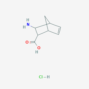 molecular formula C8H12ClNO2 B7775222 3-Aminobicyclo[2.2.1]hept-5-ene-2-carboxylic acid hydrochloride 