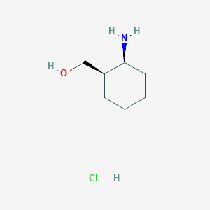 molecular formula C7H16ClNO B7775234 Cyclohexanemethanol, 2-amino-, hydrochloride, (1R,2S)-rel- 