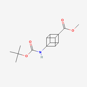 molecular formula C15H19NO4 B7775262 Methyl 4-[(tert-butoxycarbonyl)amino]-1-cubanecarboxylate CAS No. 883554-71-0