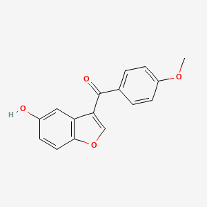 molecular formula C16H12O4 B7775285 (5-Hydroxy-1-benzofuran-3-yl)(4-methoxyphenyl)methanone CAS No. 5219-82-9