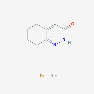 molecular formula C8H11BrN2O B7775326 hydron;5,6,7,8-tetrahydro-2H-cinnolin-3-one;bromide 
