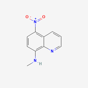 molecular formula C10H9N3O2 B7775334 N-methyl-5-nitroquinolin-8-amine CAS No. 5373-08-0