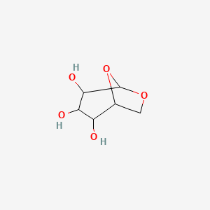 molecular formula C6H10O5 B7775399 6,8-二氧杂双环[3.2.1]辛烷-2,3,4-三醇 