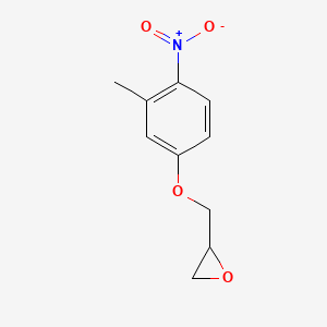 molecular formula C10H11NO4 B7775422 2-[(3-Methyl-4-nitrophenoxy)methyl]oxirane 