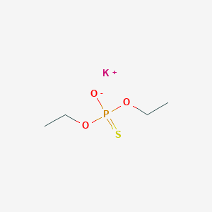 molecular formula C4H10KO3PS B7775452 Diethoxy(potassiooxy)phosphine sulfide 
