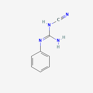 molecular formula C8H8N4 B7775470 1-Cyano-2-phenylguanidine CAS No. 41410-39-3