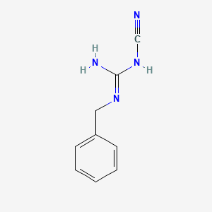 molecular formula C9H10N4 B7775471 2-Benzyl-1-cyanoguanidine CAS No. 93070-49-6