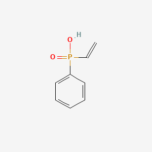 molecular formula C8H9O2P B7775472 Phosphinic acid, ethenylphenyl- CAS No. 55743-26-5