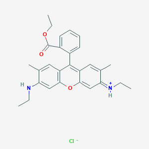 (Z)-[9-(2-ethoxycarbonylphenyl)-6-(ethylamino)-2,7-dimethylxanthen-3-ylidene]-ethylazanium;chloride