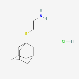 molecular formula C12H22ClNS B7775515 [2-(1-Adamantylthio)ethyl]amine hydrochloride 