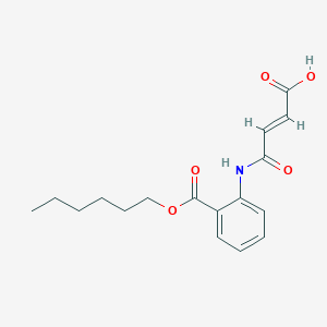 molecular formula C17H21NO5 B7775530 4-({2-[(Hexyloxy)carbonyl]phenyl}amino)-4-oxo-2-butenoic acid 
