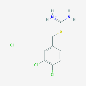 molecular formula C8H9Cl3N2S B7775548 {Amino[(3,4-dichlorobenzyl)thio]methylidene}ammonium chloride 