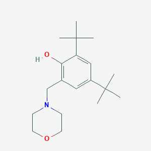 molecular formula C19H31NO2 B7775569 2,4-二叔丁基-6-(吗啉甲基)苯酚 