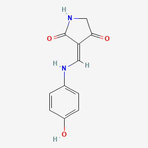 (3Z)-3-[(4-hydroxyanilino)methylidene]pyrrolidine-2,4-dione