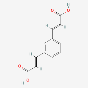 3-[3-(2-Carboxyeth-1-EN-1-YL)phenyl]prop-2-enoic acid