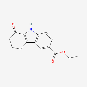 molecular formula C15H15NO3 B7775695 Ethyl 1-oxo-2,3,4,9-tetrahydro-1H-carbazole-6-carboxylate CAS No. 5358-71-4